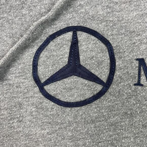 VTG Mercedes Benz The Best Or Nothing Official Lightweight Hoodie Gray Sz XL - Picture 4 of 10